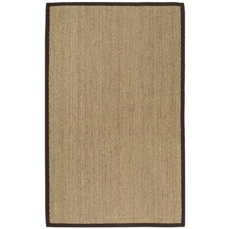 Safavieh Natural Fiber Small Rectangle Rugs Natural & Dark Brown - 4 x 6 ft. NF115K-4